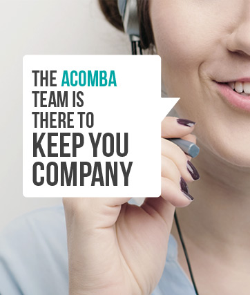 The Acomba team is there to keep you company