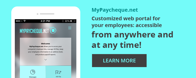 MaPaycheque.net - Customized web portal for your employees: accessible from anywhere and at any time